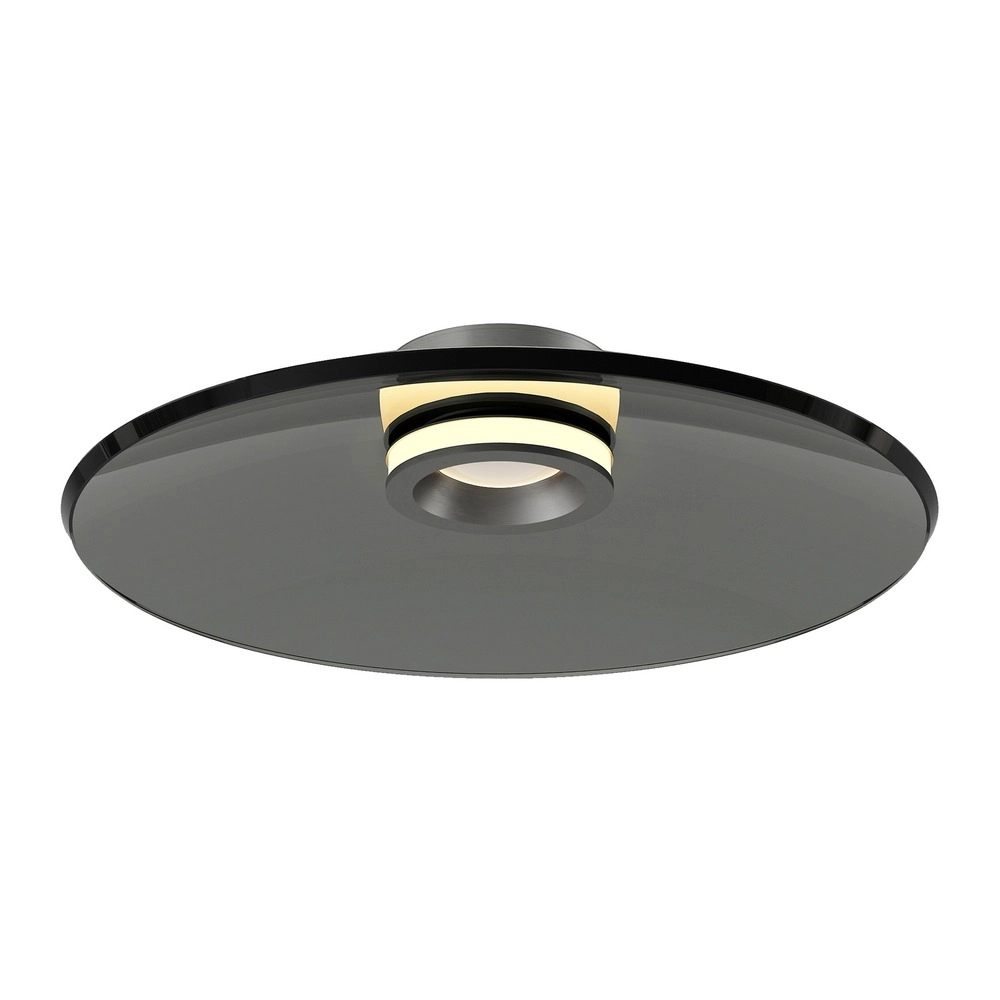 Ceiling lamp Pure Moon Ø 50cm - platinum with smoke glass Paul Neuhaus 4012248386347