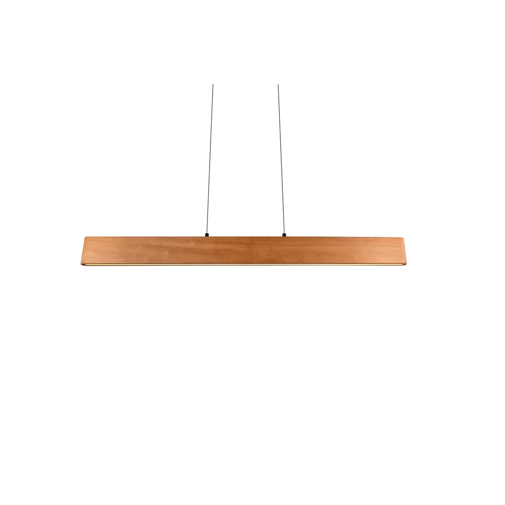 Sleek pendant lamp Edgewood 115cm wood Trio 4017807662238