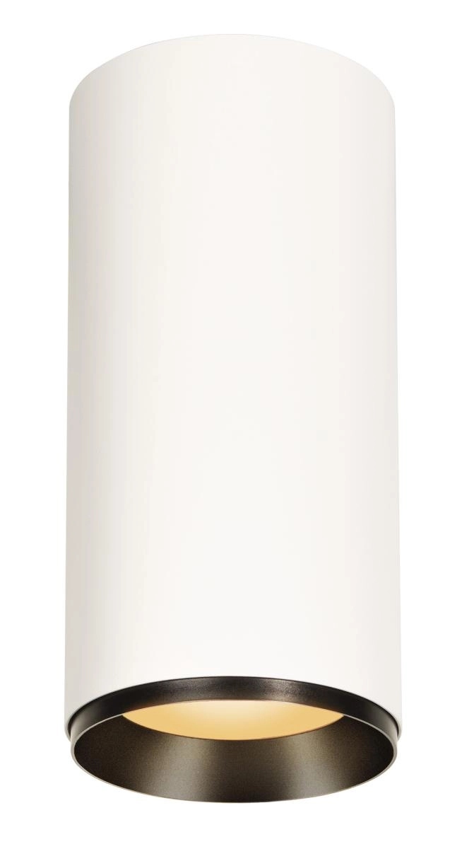 Surface-mounted spot Numinos XL Dali cylinder white/black 2700K - 60deg