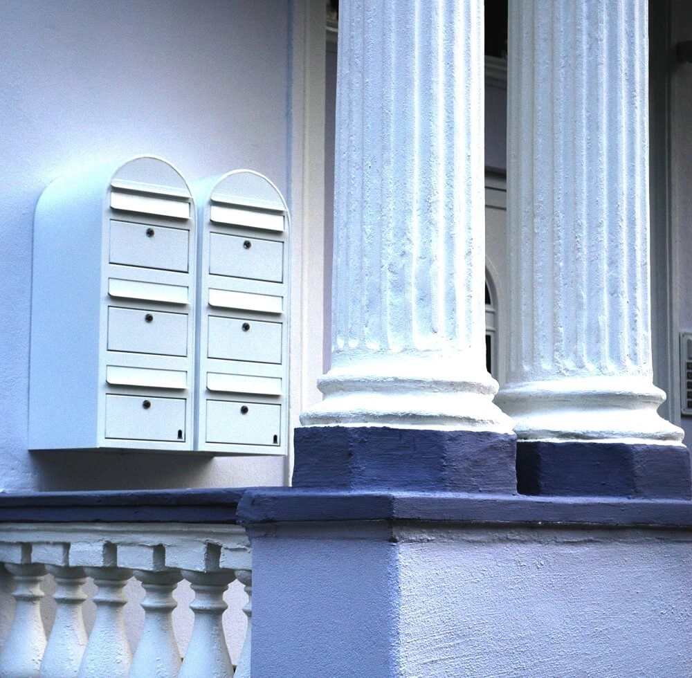 Mailbox Trio 9016 White Bobi 6417237015075