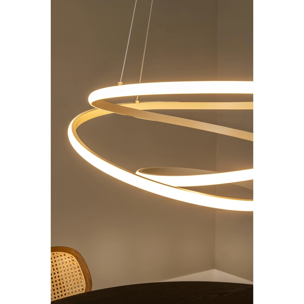Modern pendant lamp Espiral sand brown 40W Lucide 5411212782991