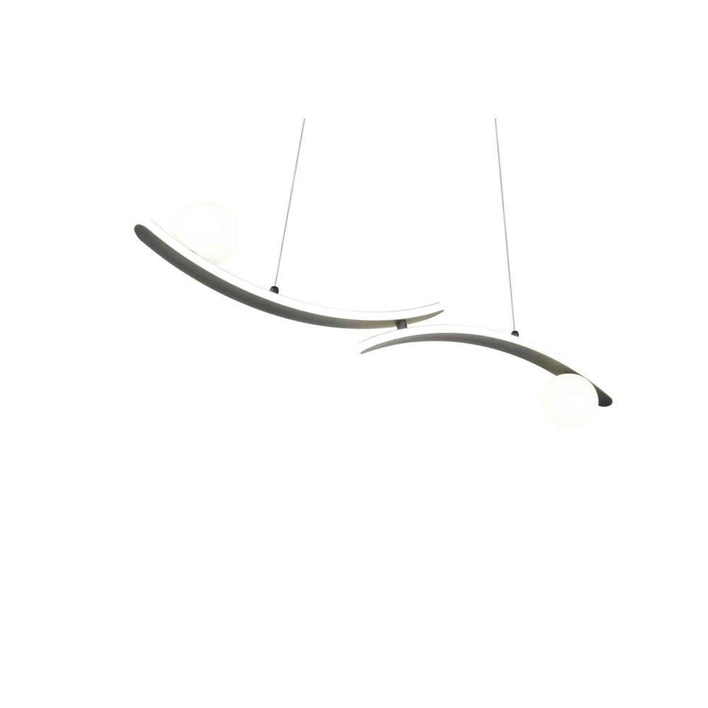 Design pendant lamp Napoli Black Trio 4017807683462