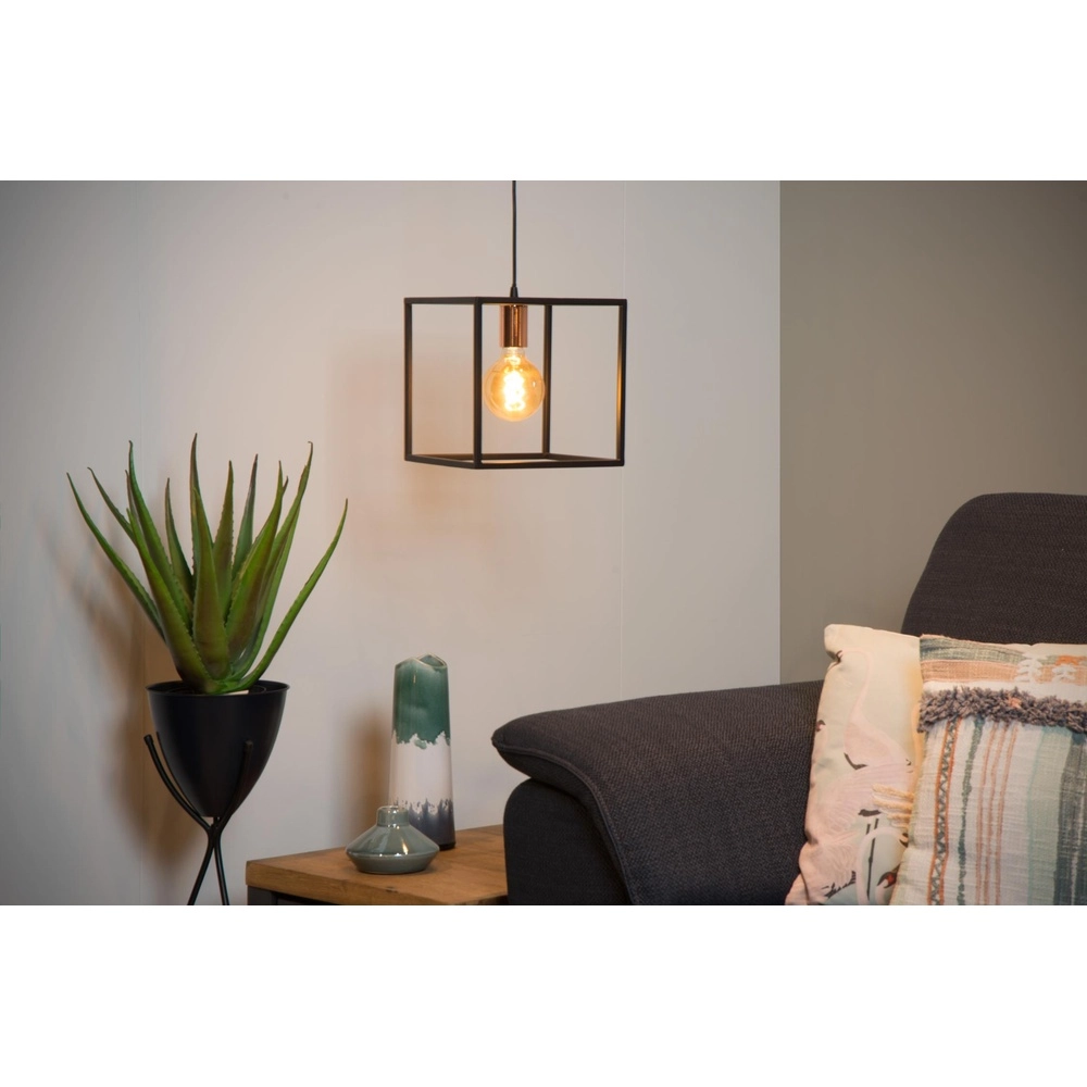 Pendant lamp Arthur Black Lucide 5411212082749