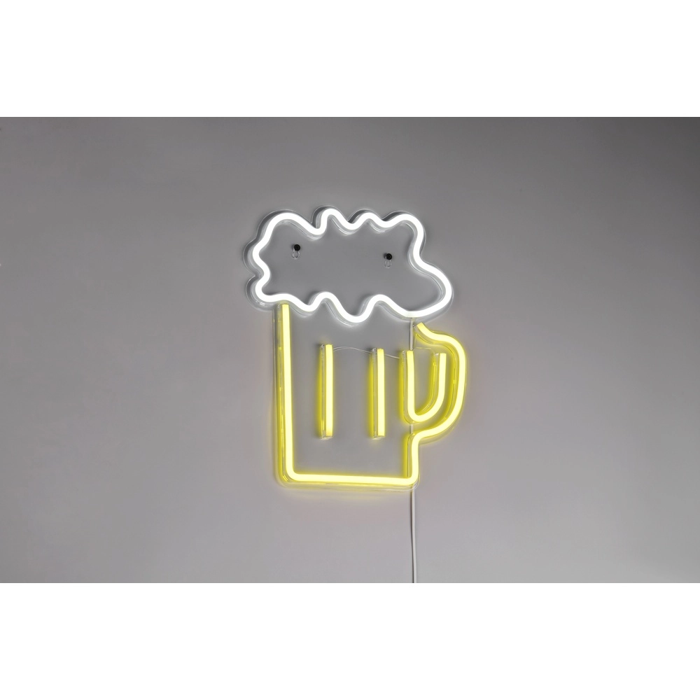 Neon wall lamp Beer yellow Trio 4017807657470