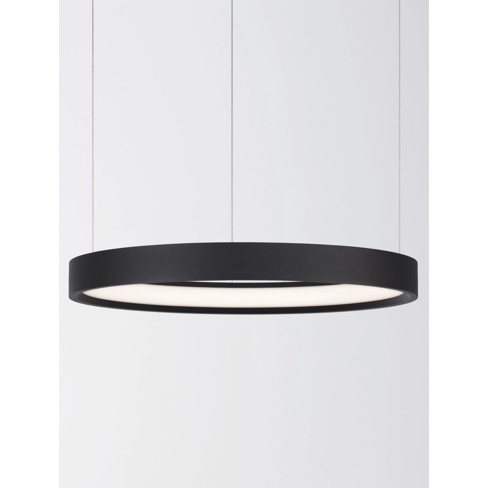 Round pendant lamp Perrine black Ø 40cm Lyora 5212017438379