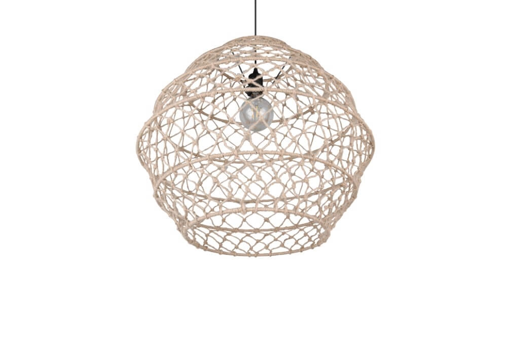 Rattan pendant lamp Hive Ø 60cm Trio 4017807637199