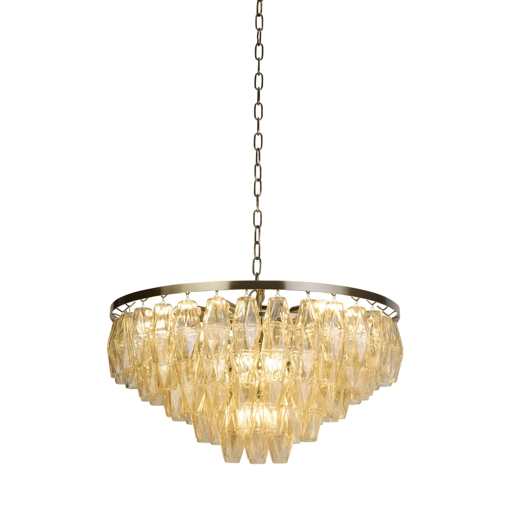 Pendant lamp Alba antique brass Ø 70cm
