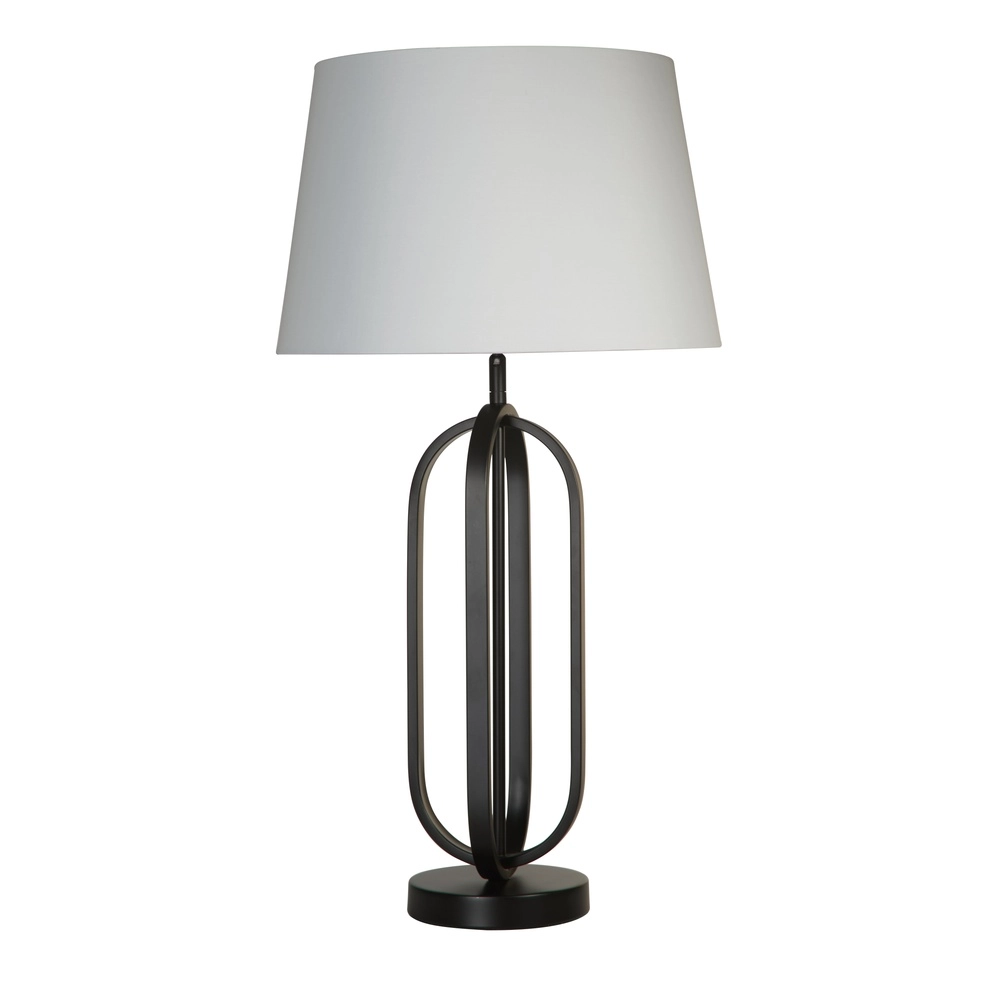 Table lamp Chic black with white hood