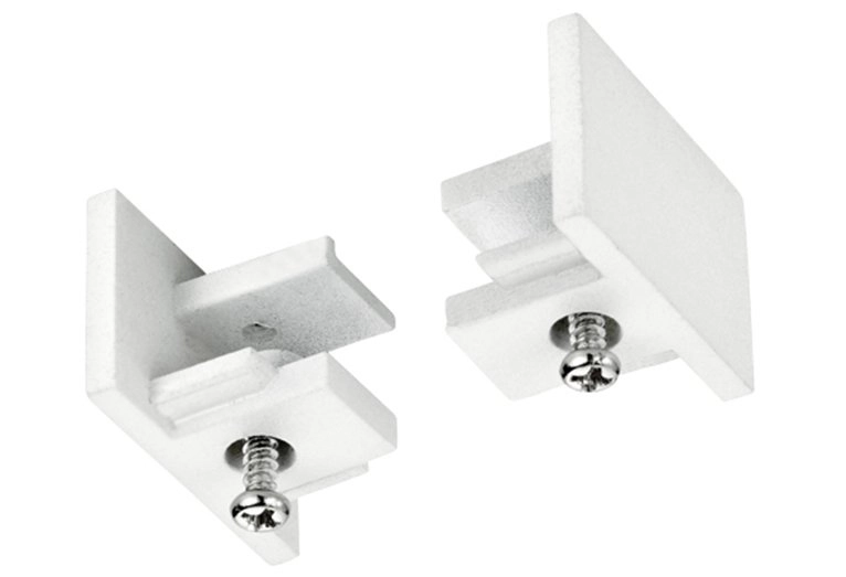 End cap white Duoline for 2-phase track lighting Trio 4017807471397