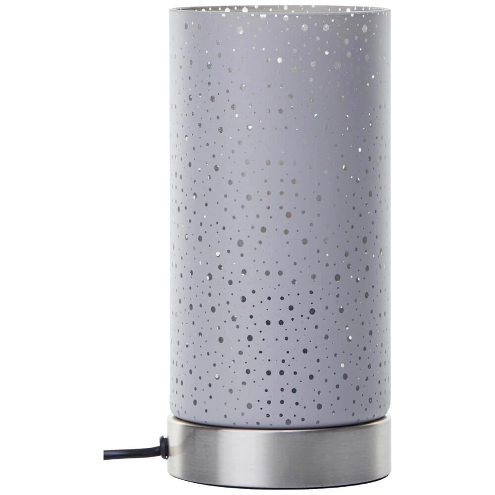 Table lamp Scarlett nickel with gray Brilliant 4004353438219