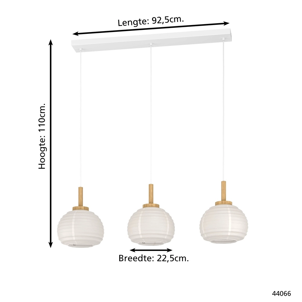 3L pendant light Summerhill travel paper - Ø 23cm Eglo 9002759440664