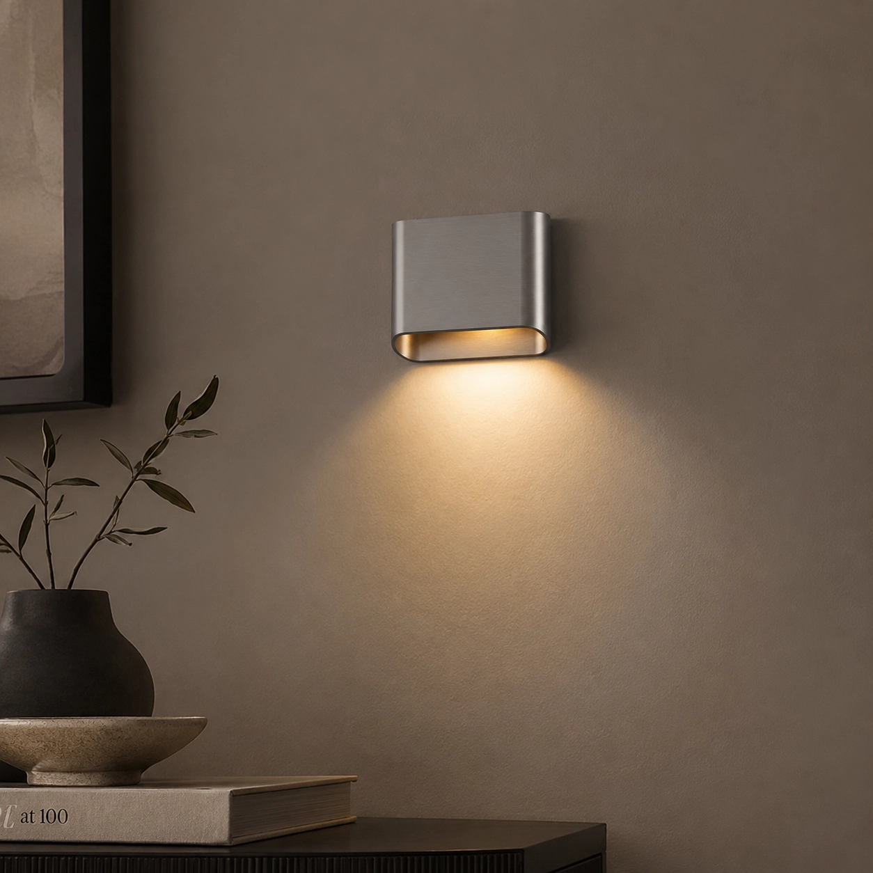 Wall lamp Diaz 1L Gun metal