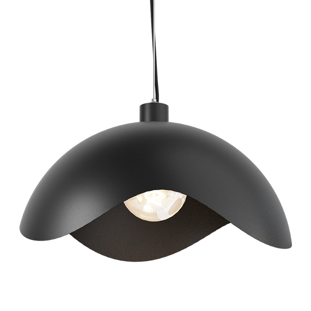 Design pendant lamp Volta Ø50cm - wavy - black Masterlight 8718121193908