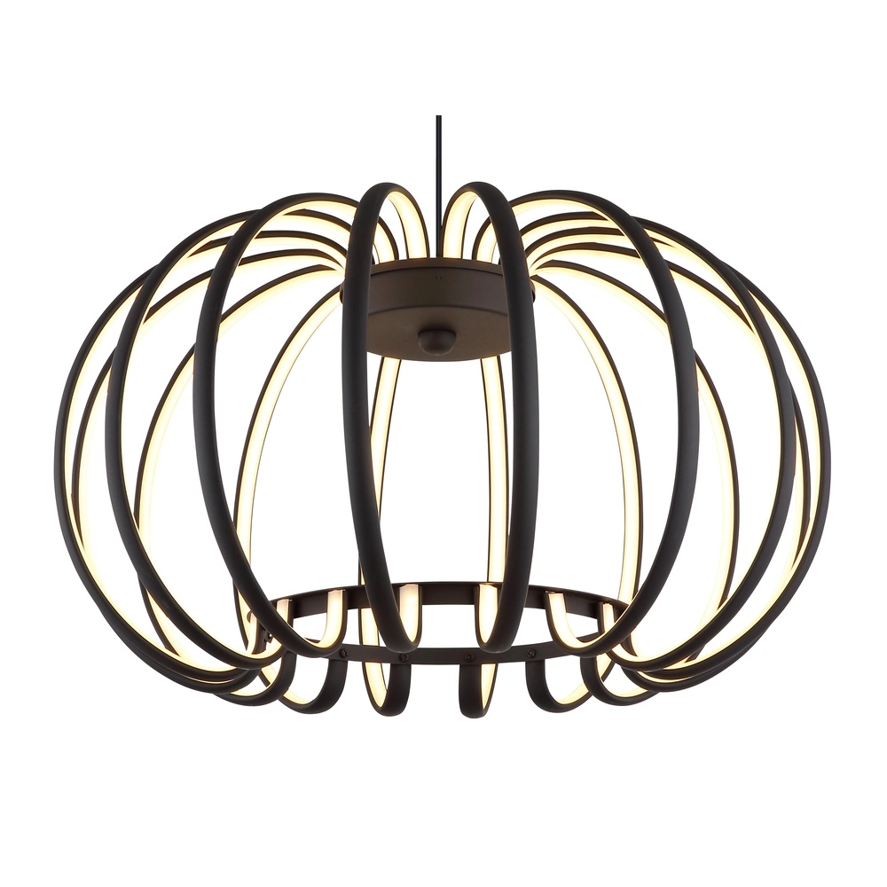 Black pendant lamp Ribbon Design Globo 9007371575305