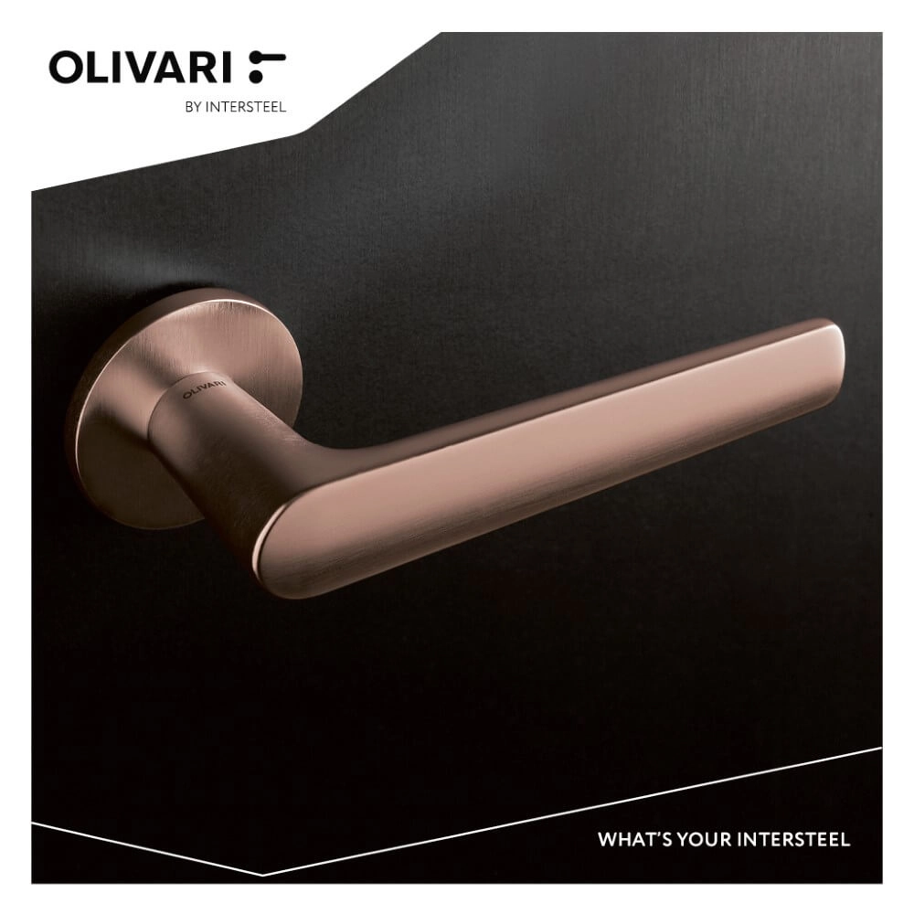 Door handle Lugano bronze matt Olivari 8714186546000