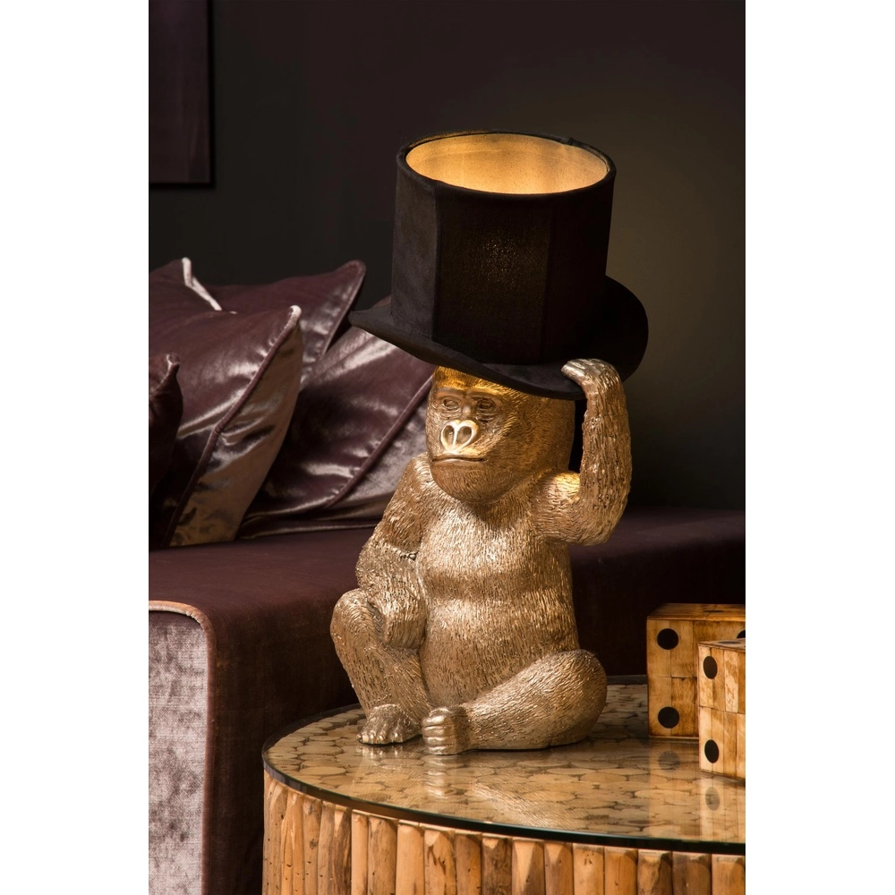 Table lamp Extravaganza Gust Monkey with black hood Lucide 5411212105349