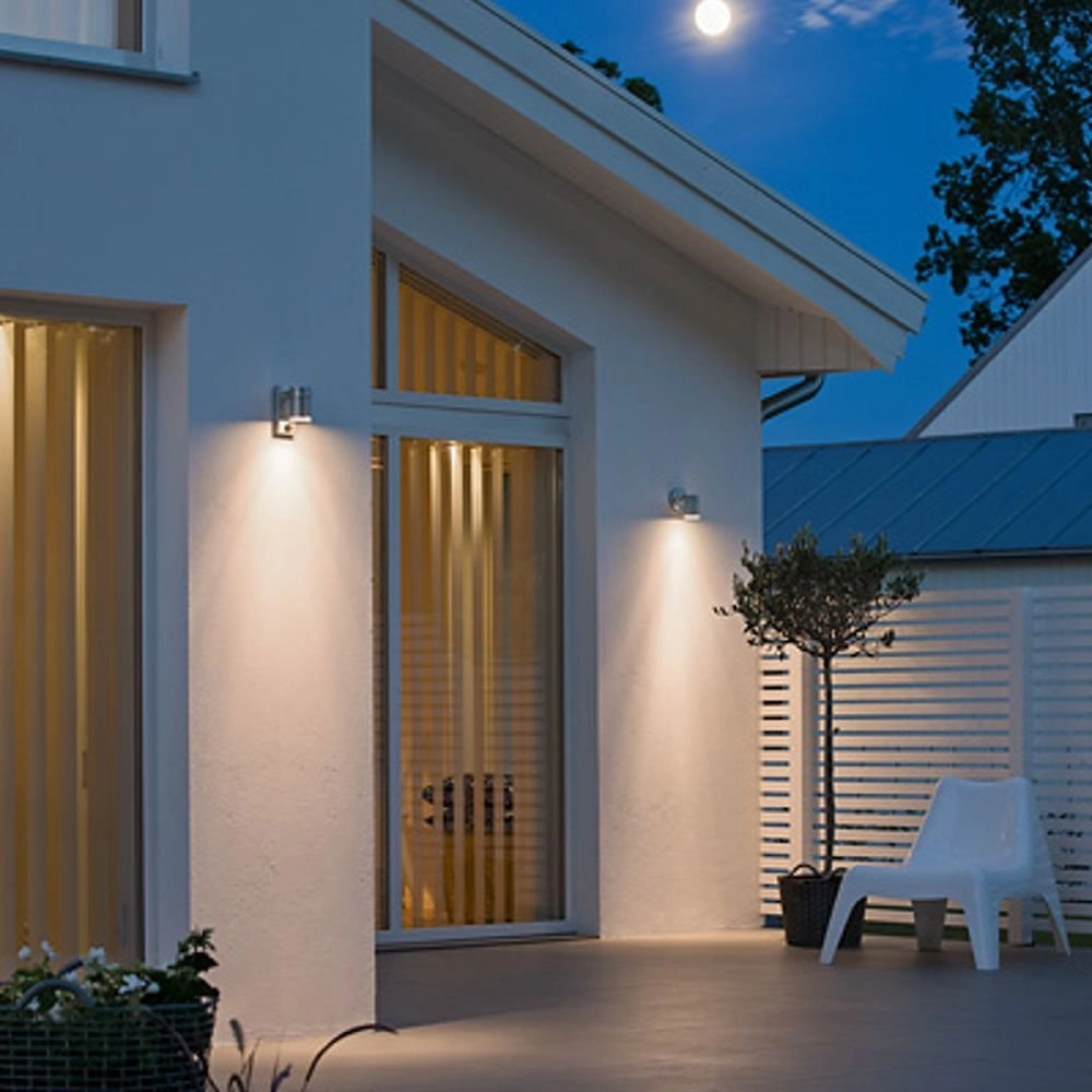 Wall spotlight Modena Downlight zinc grey with motion detector KonstSmide 7318307541328