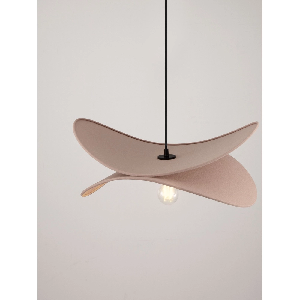 Modern pendant lamp Luve black with mocha brown Lyora 5212017493712