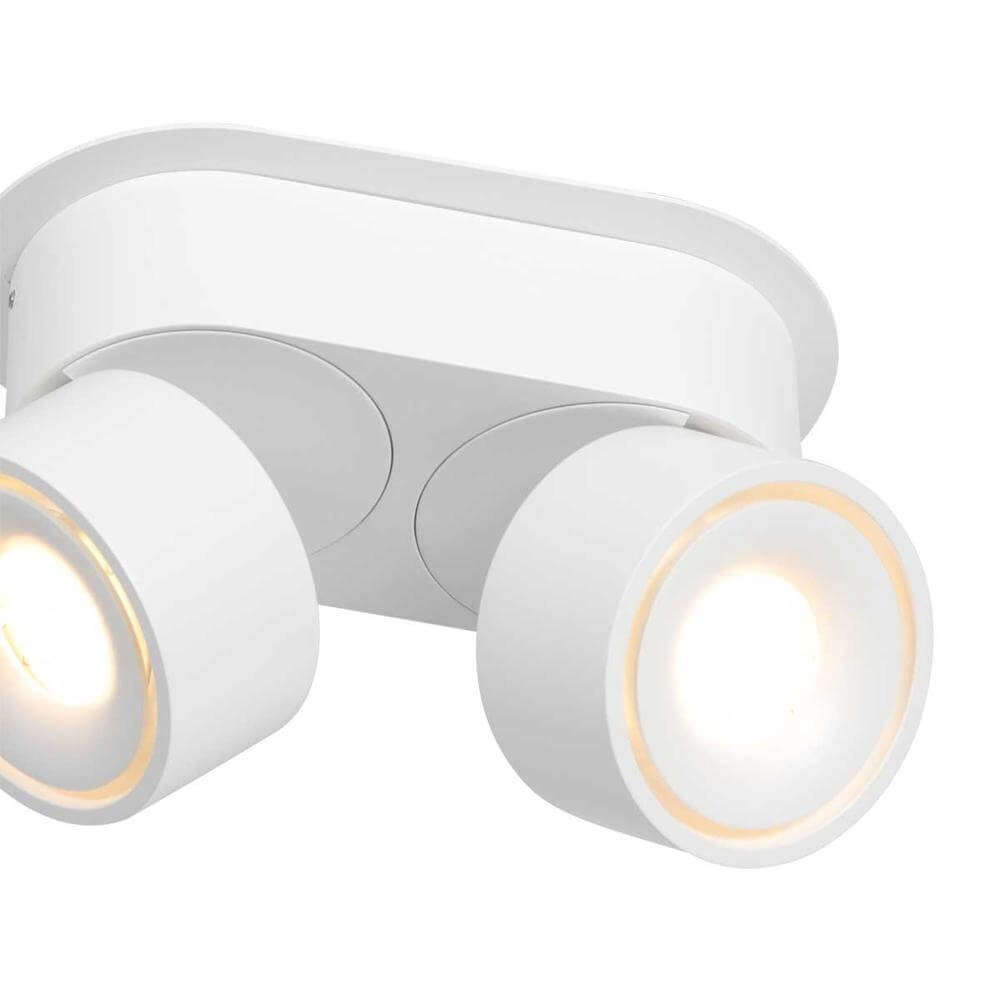 2-light ceiling lamp Fez Black White design Steinhauer 8712746177336