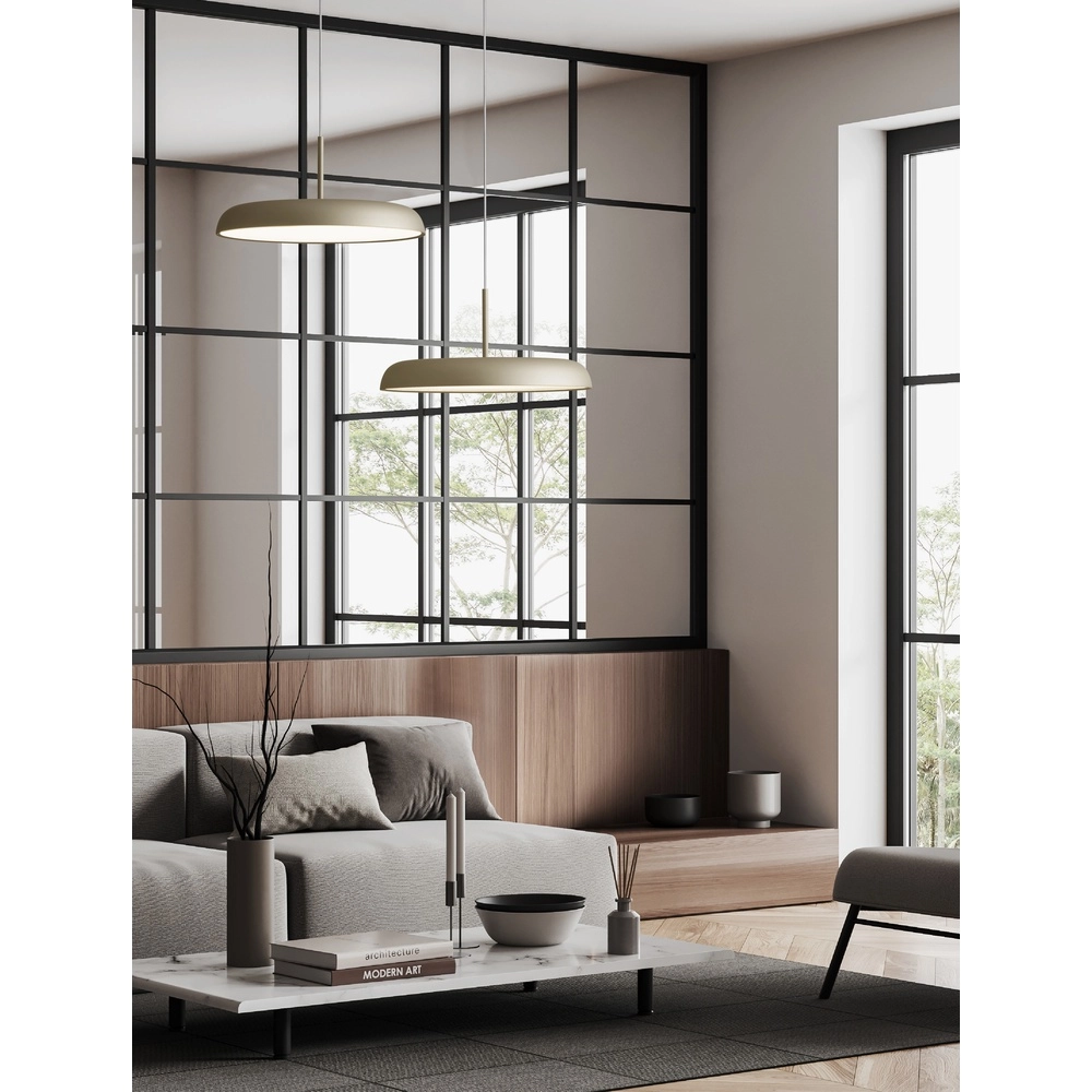 Pendant lamp Linus champagne Ø 45cm Lyora 5212017446299
