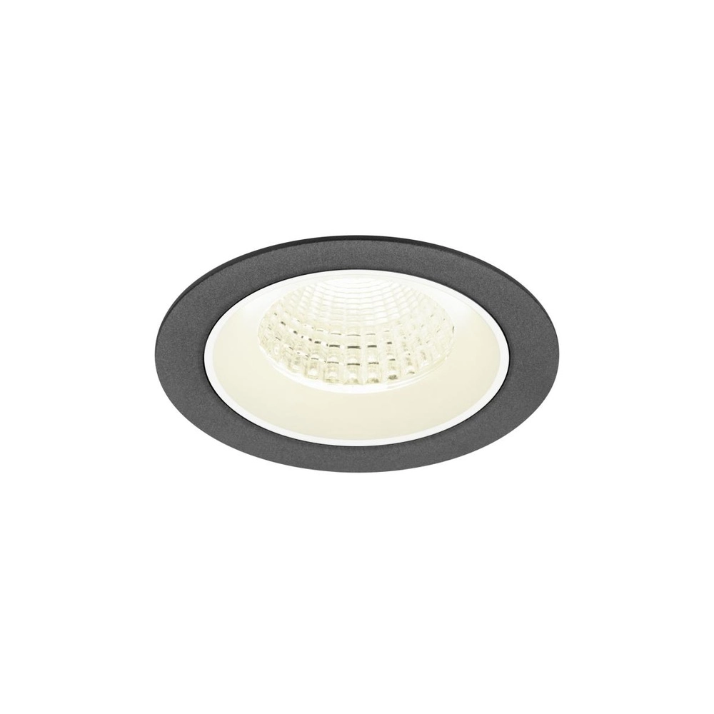 Recessed spotlight Numinos M black/white 4000K - 55deg