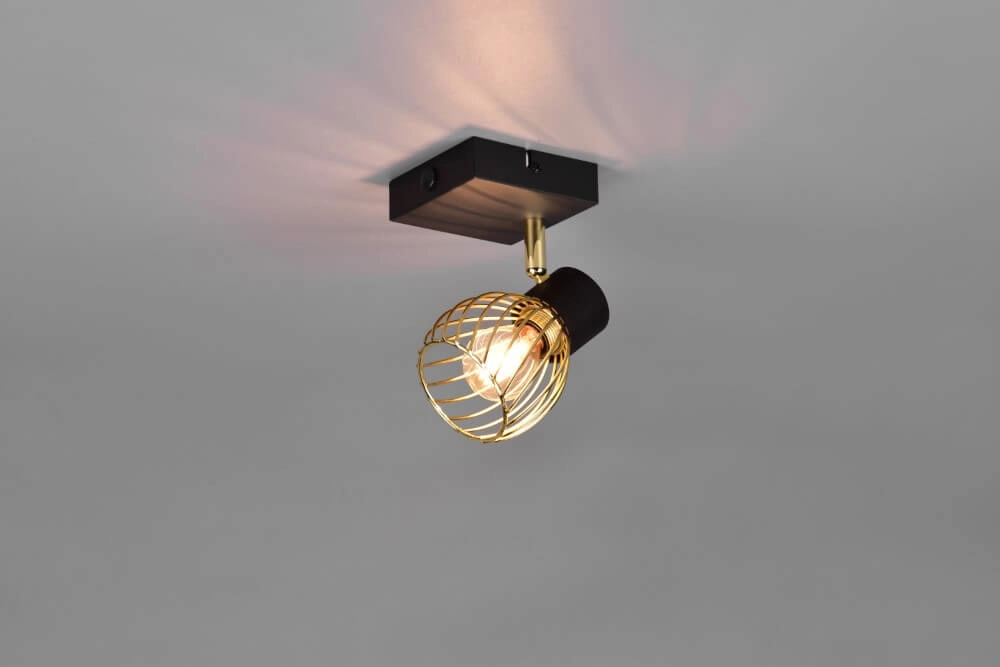 Design wall lamp Ardon black with gold Trio 4017807560886