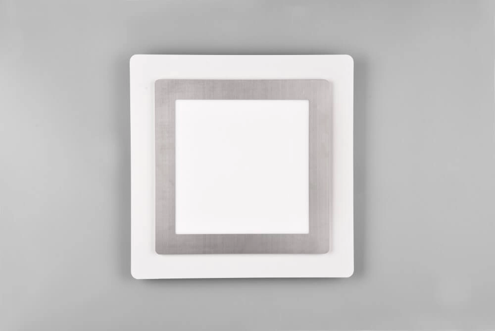 Square design ceiling lamp Morgan nickel Trio 4017807574395