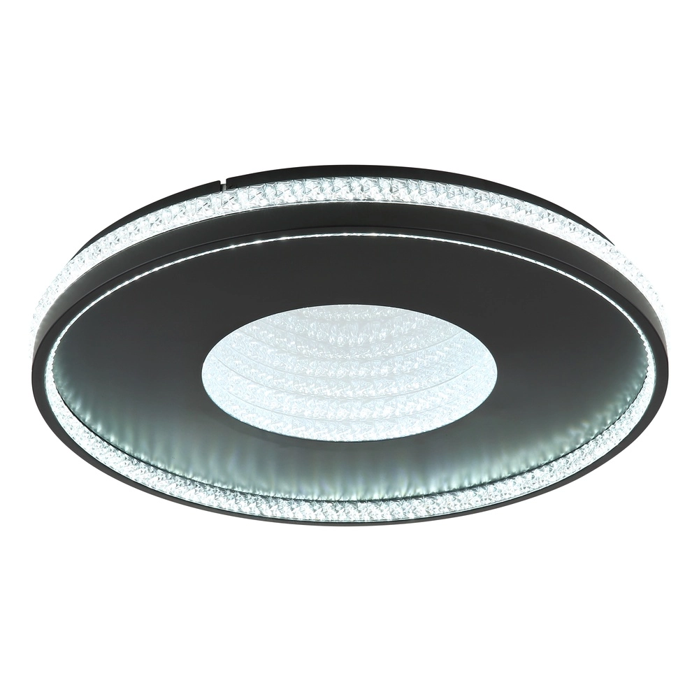 Ceiling light Shirley black with crystal Globo 9007371575299
