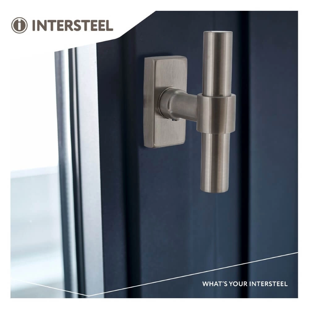 Window handle T-shape Recht Stainless steel Intersteel 8714186562406