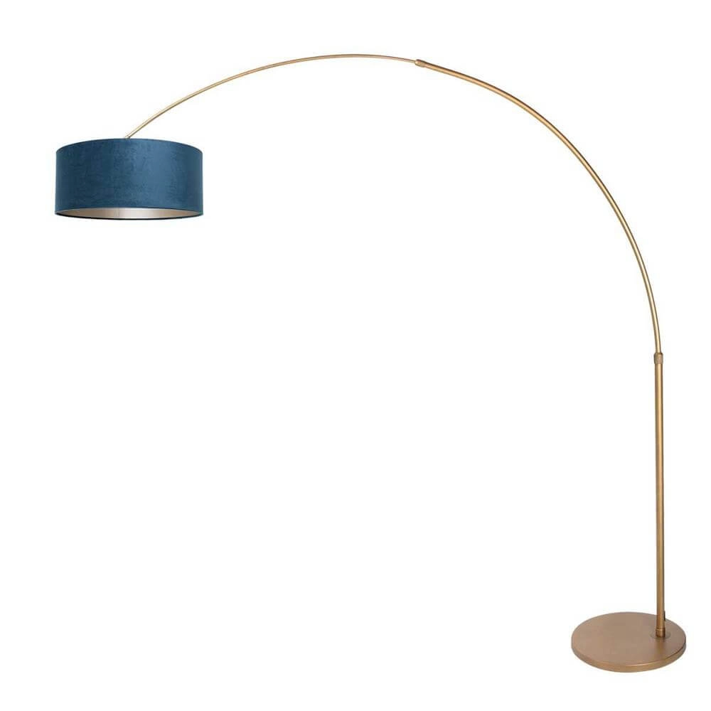 Arc lamp Sparkled Light bronze with blue cap Ø 45cm Steinhauer 8712746179880