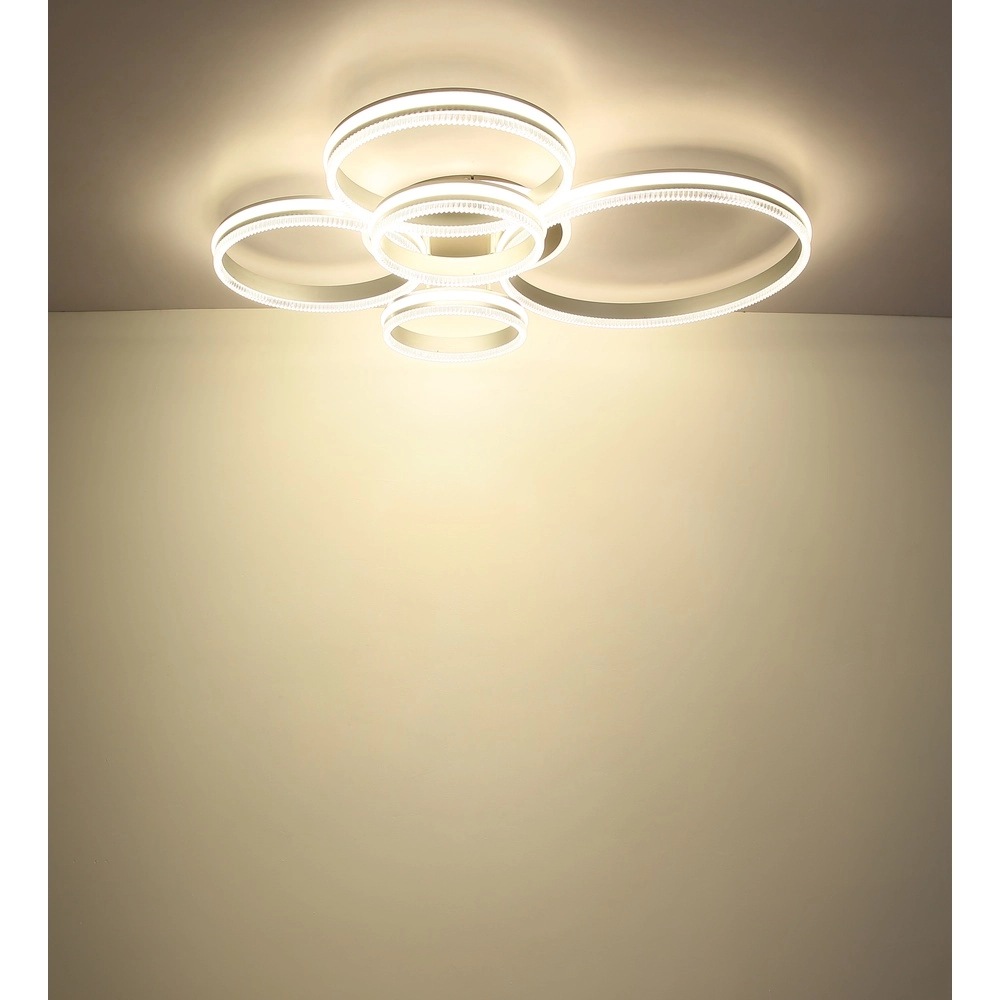 Ceiling lamp Francine gunmetal 5 rings Globo 9007371580644