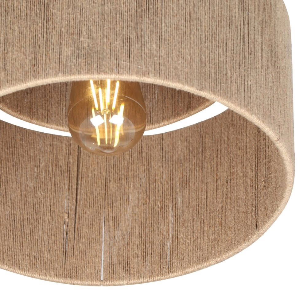 Rope ceiling lamp Smilla Ø 30cm Trio 4017807617658