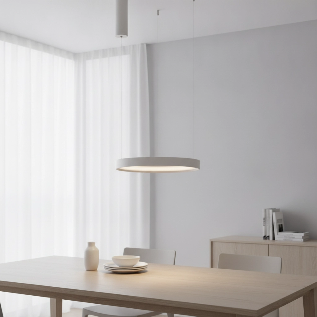 Round pendant lamp Perrine white Ø 40cm