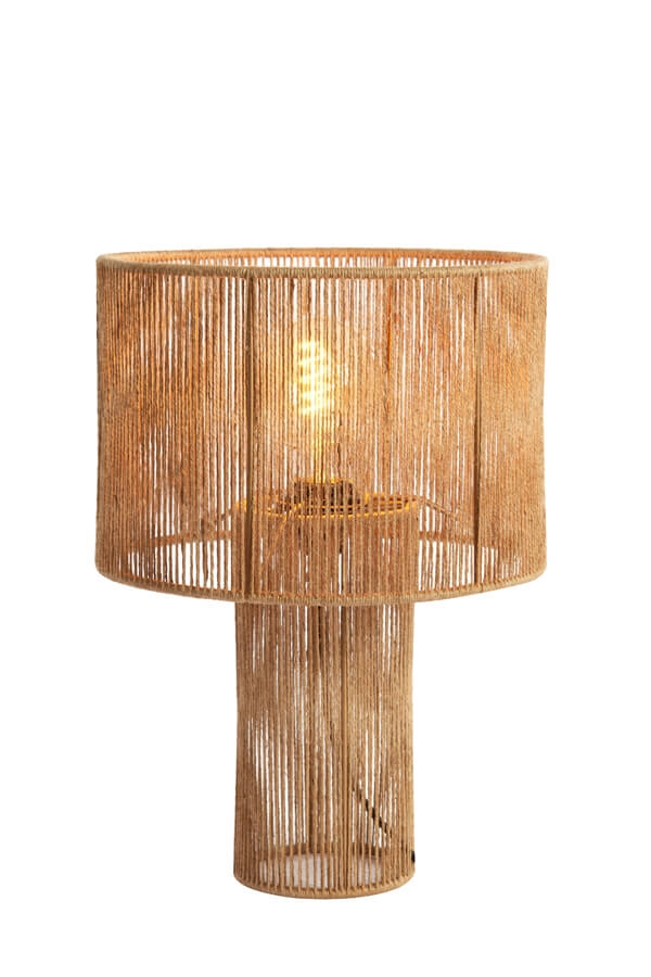 Rattan table lamp Lavatera Ø 30cm