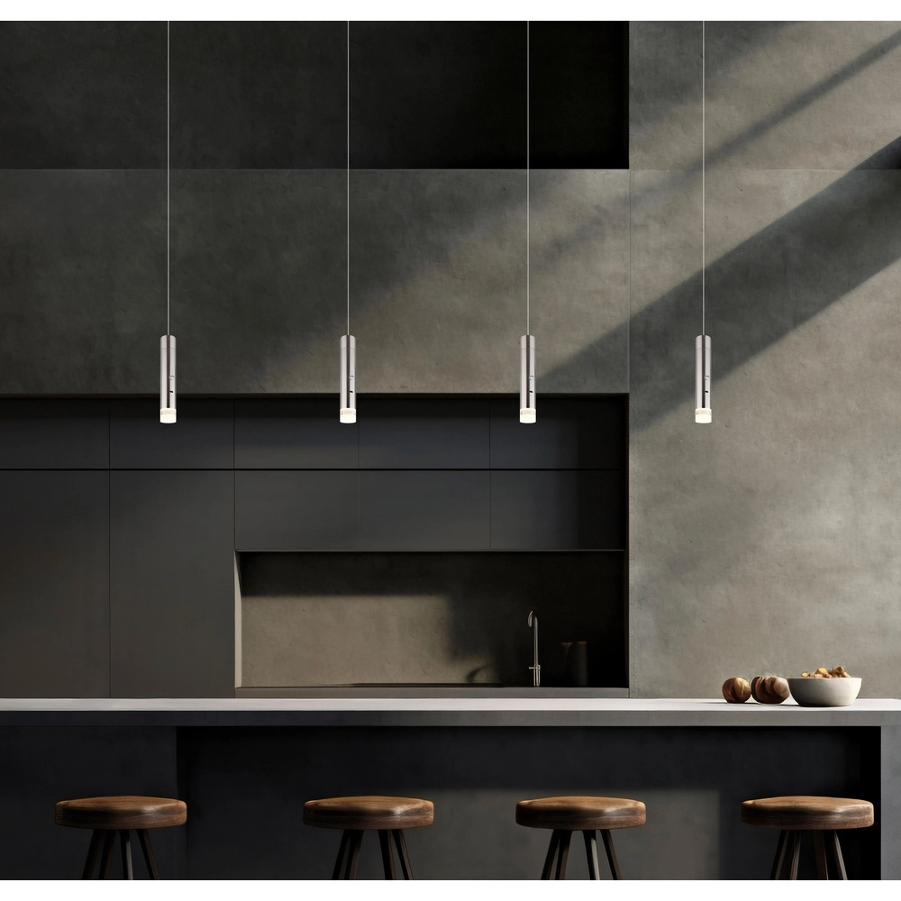 Sleek pendant lamp Pelo nickel Globo 9007371575824