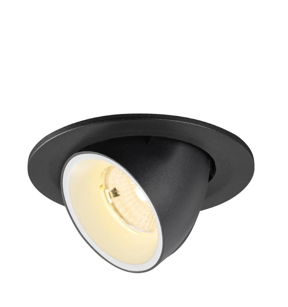 Recessed spotlight Numinos Gimble S black/white 3000K - 55deg SLV 4024163313506
