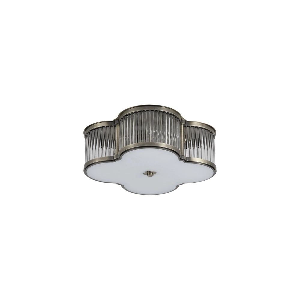 Ceiling lamp Lotus antique brass Ø 39cm Searchlight 5053423302140