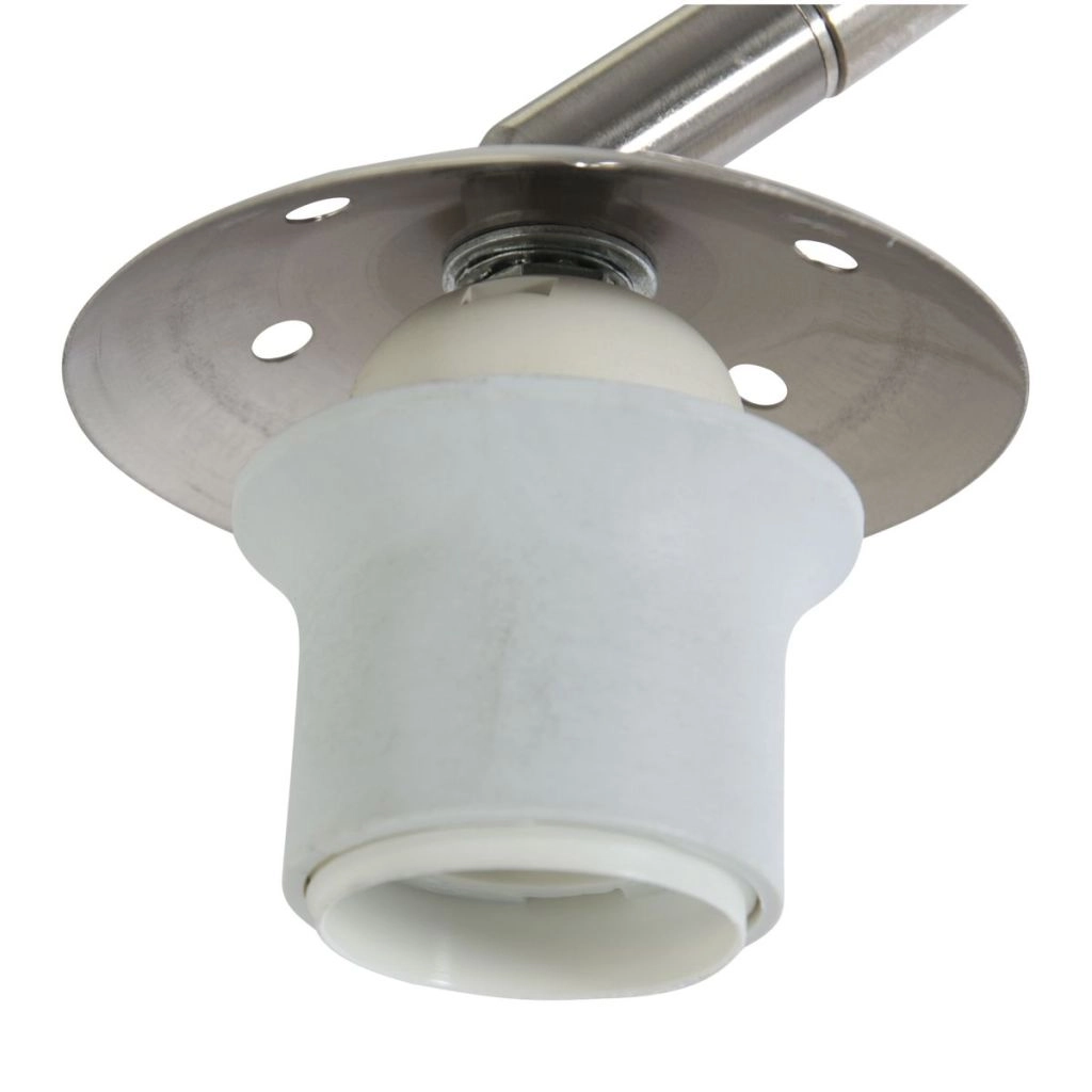 Arc lamp Vela Lino with black shade Ø60cm Steinhauer 8712746183535