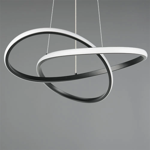 Design pendant lamp Mansa Black Trio 4017807682144