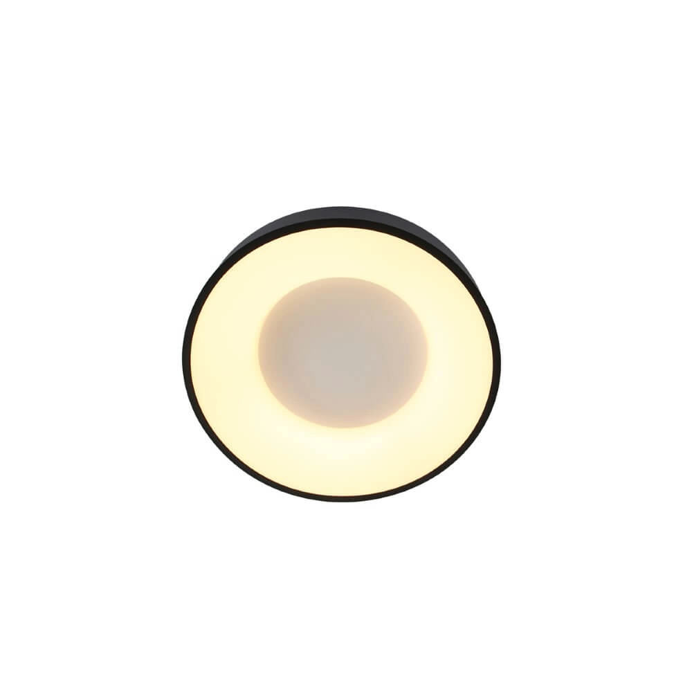 Black ceiling lamp Ringlede Ø 30cm Steinhauer 8712746135770