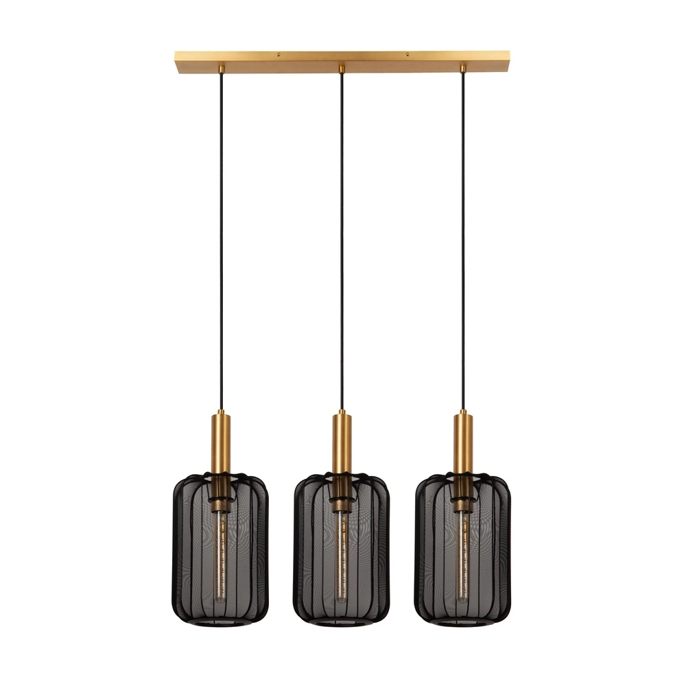 Pendant lamp 3-lights Corina Black