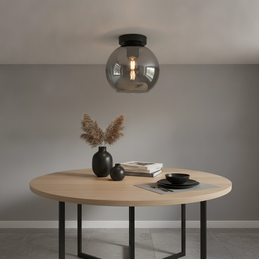 Smoke glass ceiling lamp Marino-20