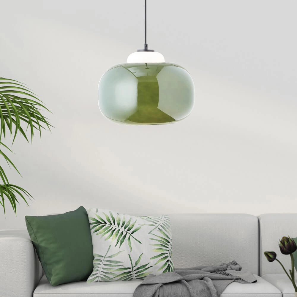 Pendant lamp Blop green Brilliant 4004353413339