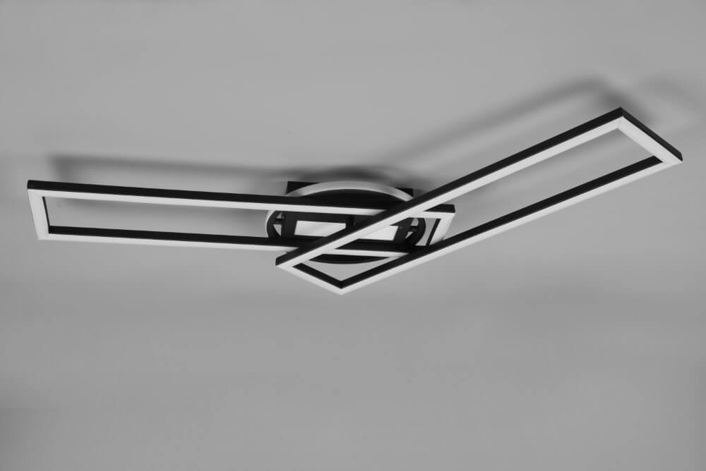Adjustable LED ceiling lamp Twister black Trio 4017807540581