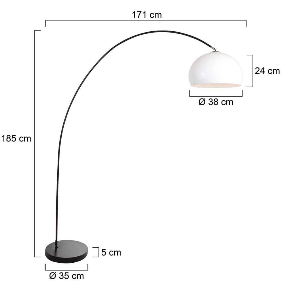 Arc lamp Solva with white dome cap Steinhauer 8712746174809