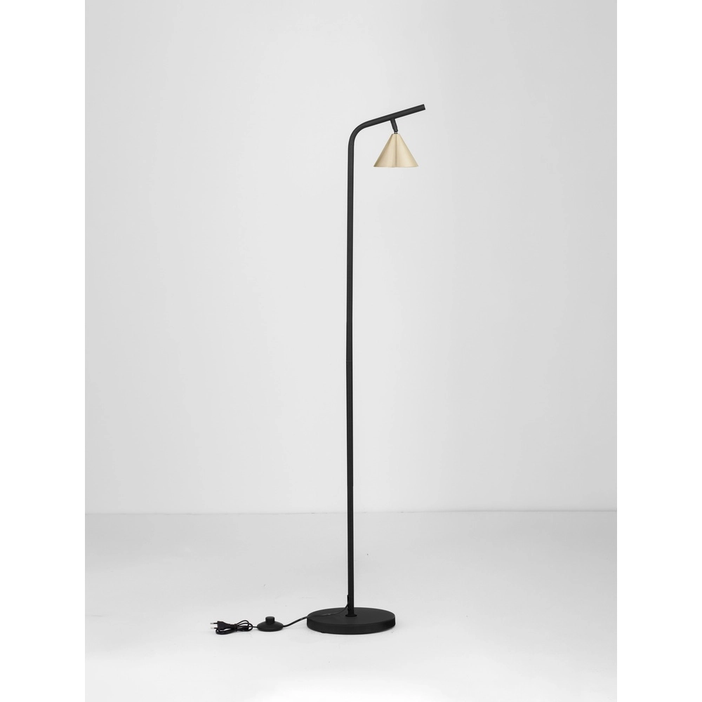 Floor lamp Conico black with gold