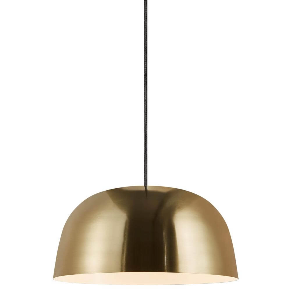 Sleek pendant lamp Cera brass Ø 36cm Nordlux 5704924001314