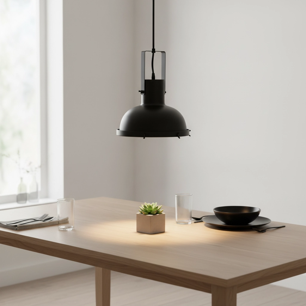 Pendant lamp Ruvi 1-light black