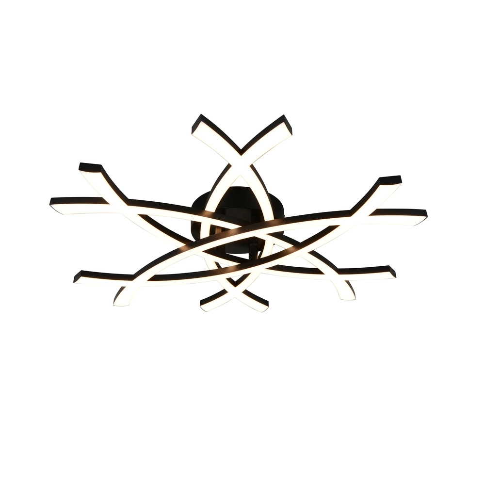 Modern ceiling lamp Pollock 60cm black