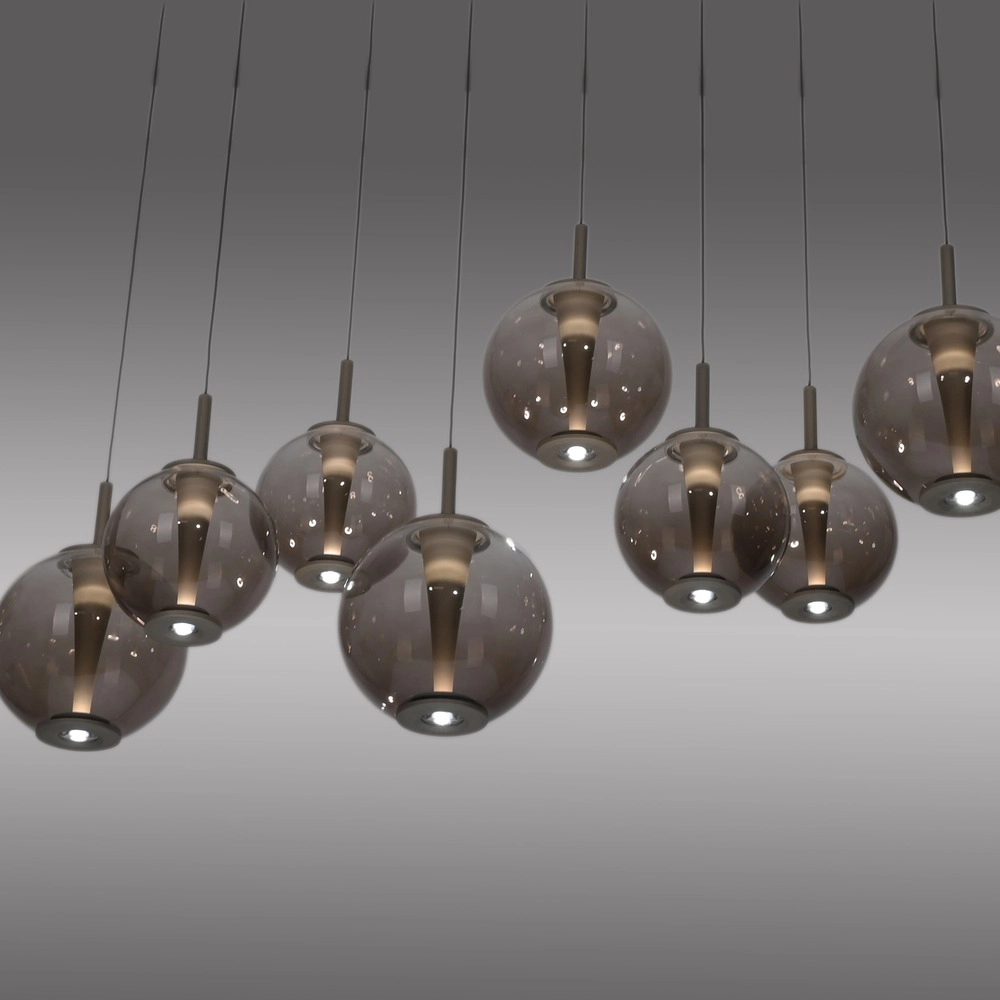 Pendant lamp Pure E-Infinty Bronce with amber glass Paul Neuhaus 4012248397886